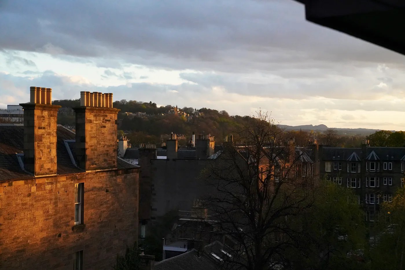 Morningside at sunset.