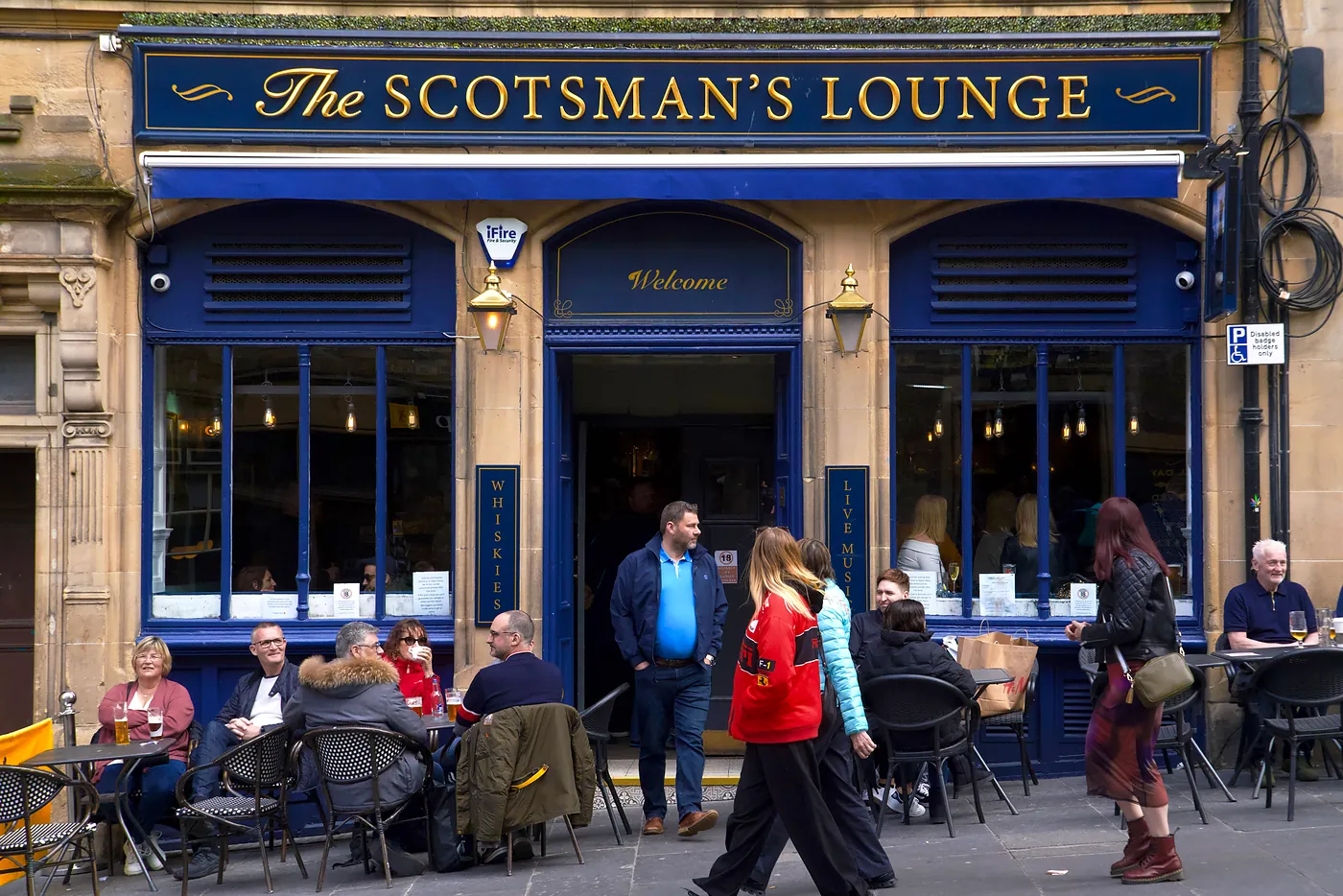The Scotsman's Lounge welcoming guests on Cockburn.