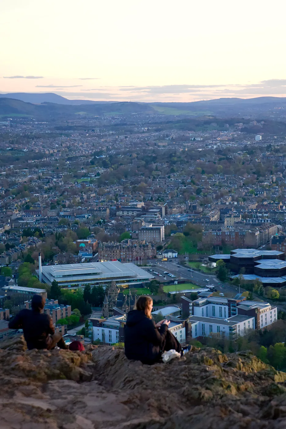 A view of Morningside from Arthur's Seat.